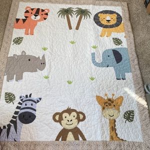 Animal safari quilt